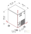 Kostkarka do lodu 30 kg/24h, 6 kg zasobnik, system myjący, chłodzenie wodą, NTF SL 50 W R290 1130022