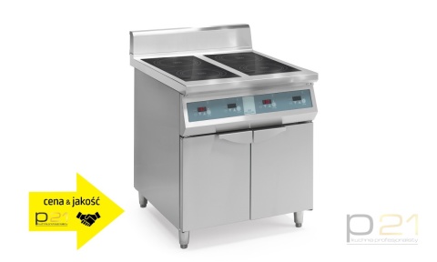 Kuchnia indukcyjna 4-polowa, podstawa zamknięta, 20 kW, linia 900, IH 5X4 90, Sirman