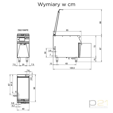 Patelnia multifunkcyjna GN1/1 Fit-pan, 10 kW, D92/10MFE, Diamante90, Olis