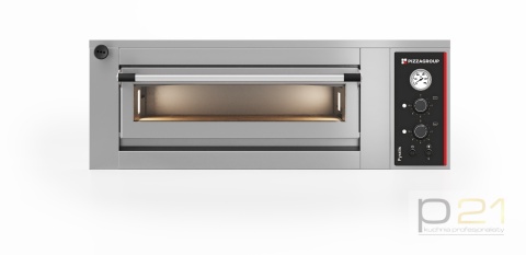 Piec do pizzy, 1-poziomowy, 9x pizza, ster. manualne, Pyralis PY M9, Pizza Group