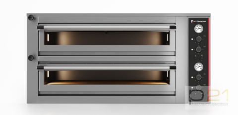 Piec do pizzy, 2-poziomowy, 4x pizza (x2), ster. manualne, Pyralis PY M8, Pizza Group Piec do pizzy, 2-poziomowy, 4x pizza (x2), ster. manualne, Pyralis PY M8, Pizza Group