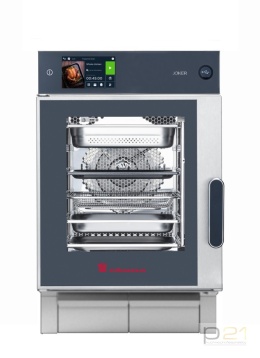 Piec konwekcyjno-parowy Joker MT 6x GN1/1, sterowanie górne, drzwi lewe, wersja mobilna, Eloma