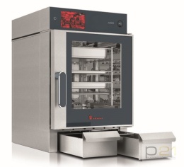 Piec konwekcyjno-parowy Joker MT 6x GN1/1, sterowanie górne, drzwi prawe, wersja mobilna, Eloma