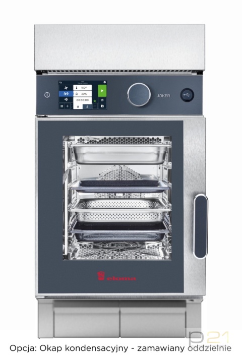 Piec konwekcyjno-parowy Joker ST 6x GN1/1, sterowanie górne, drzwi lewe, wersja mobilna, Eloma