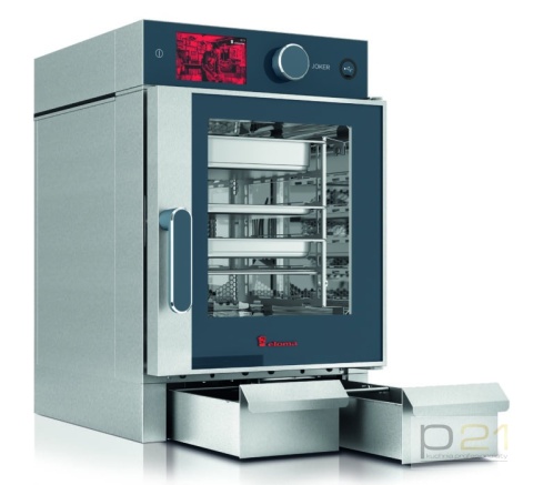 Piec konwekcyjno-parowy Joker ST 6x GN1/1, sterowanie górne, drzwi prawe, wersja mobilna, Eloma