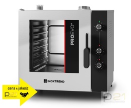 Piec konwekcyjno-parowy gazowy 7x GN1/1, sterowanie analogowe, 12 kW, ProEvo+, Inoxtrend