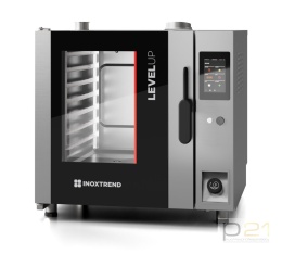 Piec konwekcyjno-parowy gazowy 7x GN1/1, sterowanie dotykowe, 12 kW, automatyczne mycie, Level-Up, Inoxtrend