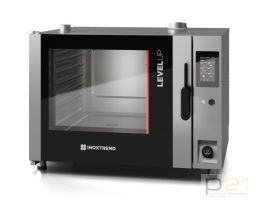 Piec konwekcyjno-parowy gazowy 7x GN2/1, sterowanie dotykowe, 23 kW, automatyczne mycie, Level-Up, Inoxtrend