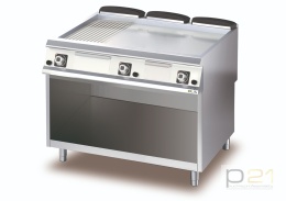 Płyta grillowa gazowa, nierdzewna, 1/3 ryflowana, na podstawie, M120, D96/10FTTGA1/3R, Diamante90, Olis