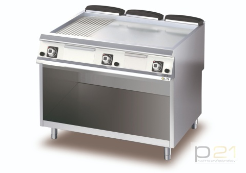 Płyta grillowa gazowa, nierdzewna, 1/3 ryflowana, na podstawie, M120, D96/10FTTGA1/3R, Diamante90, Olis Płyta grillowa gazowa, nierdzewna, 1/3 ryflowana, na podstawie, M120, D96/10FTTGA1/3R, Diamante90, Olis