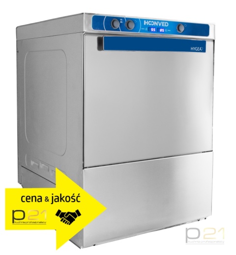 Zmywarka do naczyń, kosz 50x50, 230V, dozowniki płynów, Hygea HY501, Hoonved