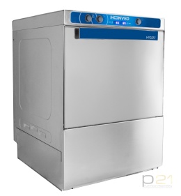 Zmywarka do naczyń, kosz 50x50, 400V, dozowniki płynów, pompa odpływu, Hygea HY503 DP, Hoonved