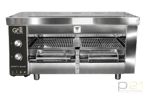 Grill do steków, elektryczny, 17 kW/h, 2x ruszt 460x480 mm, przyłącze wody, Imperial Infinity Smart, WeGrillandMore