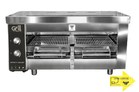 Grill do steków, elektryczny, 17 kW/h, 2x ruszt 460x480 mm, przyłącze wody, Imperial Infinity Smart, WeGrillandMore