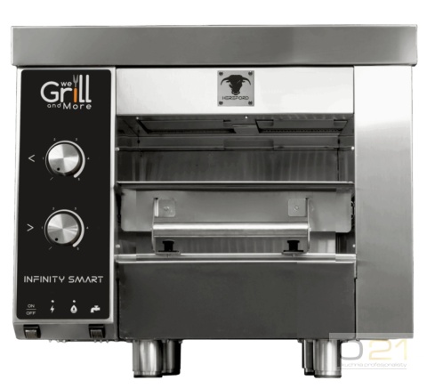 Grill do steków, elektryczny, 8,5 kW, ruszt 460x480 mm, przyłącze wody, Hereford Infinity Smart, WeGrillandMore