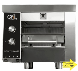 Grill do steków, elektryczny, 8,5 kW, ruszt 460x480 mm, przyłącze wody, Hereford Infinity Smart, WeGrillandMore