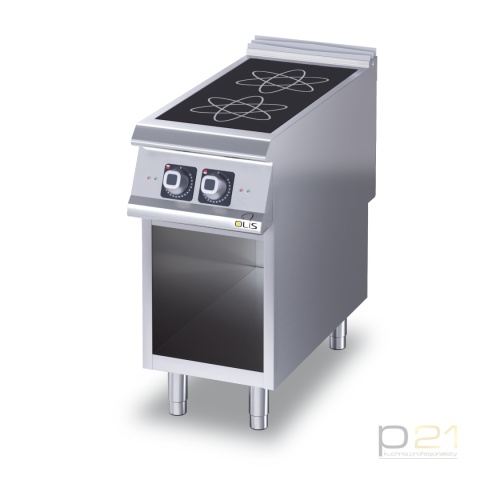 Kuchnia indukcyjna 2-palnikowa, na podstawie, 10 kW, Diamante 700, D72/25GCII, Olis