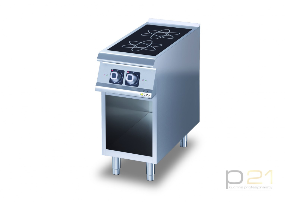 Kuchnia inducyjna 2-palnikowa, na podstawie, 7 kW, Diamante 700, D72/10CGI, Olis Kuchnia inducyjna 2-palnikowa, na podstawie, 7 kW, Diamante 700, D72/10CGI, Olis