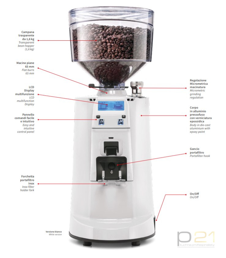 Młynek do kawy MDXS on demand, czarny, Nuova Simonelli Młynek do kawy MDXS on demand, czarny, Nuova Simonelli