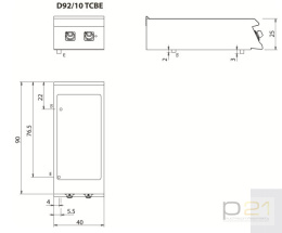 Bemar elektryczny, 1,8 kW, 1x GN1/3 + 1x GN1/1, bez podstawy, Diamante 90, Olis