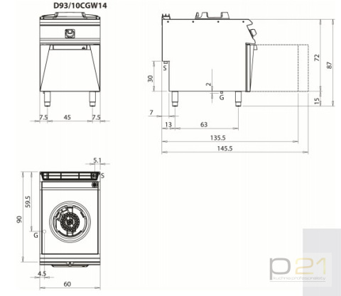 Kuchnia WOK na podstawie, 14 kW, Diamante 90, Olis Kuchnia WOK na podstawie, 14 kW, Diamante 90, Olis