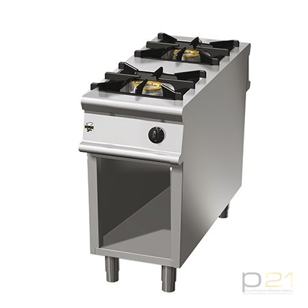 Kuchnia gazowa 2-palnikowa, na podstawie, 20 kW, Linia 1100, Olis Kuchnia gazowa 2-palnikowa, na podstawie, 20 kW, Linia 1100, Olis