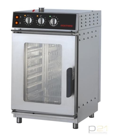 Piec konwekcyjno-parowy 7 x 2/3 GN, sterowanie analogowe, 6,1 kW, Professional Compact 51, Inoxtrend Piec konwekcyjno-parowy 7 x 2/3 GN, sterowanie analogowe, 6,1 kW, Professional Compact 51, Inoxtrend