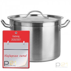 Garnek wysoki nierdzewny z pokrywką 17l śr.28 h28 Garnek wysoki nierdzewny z pokrywką 17l śr.28 h28