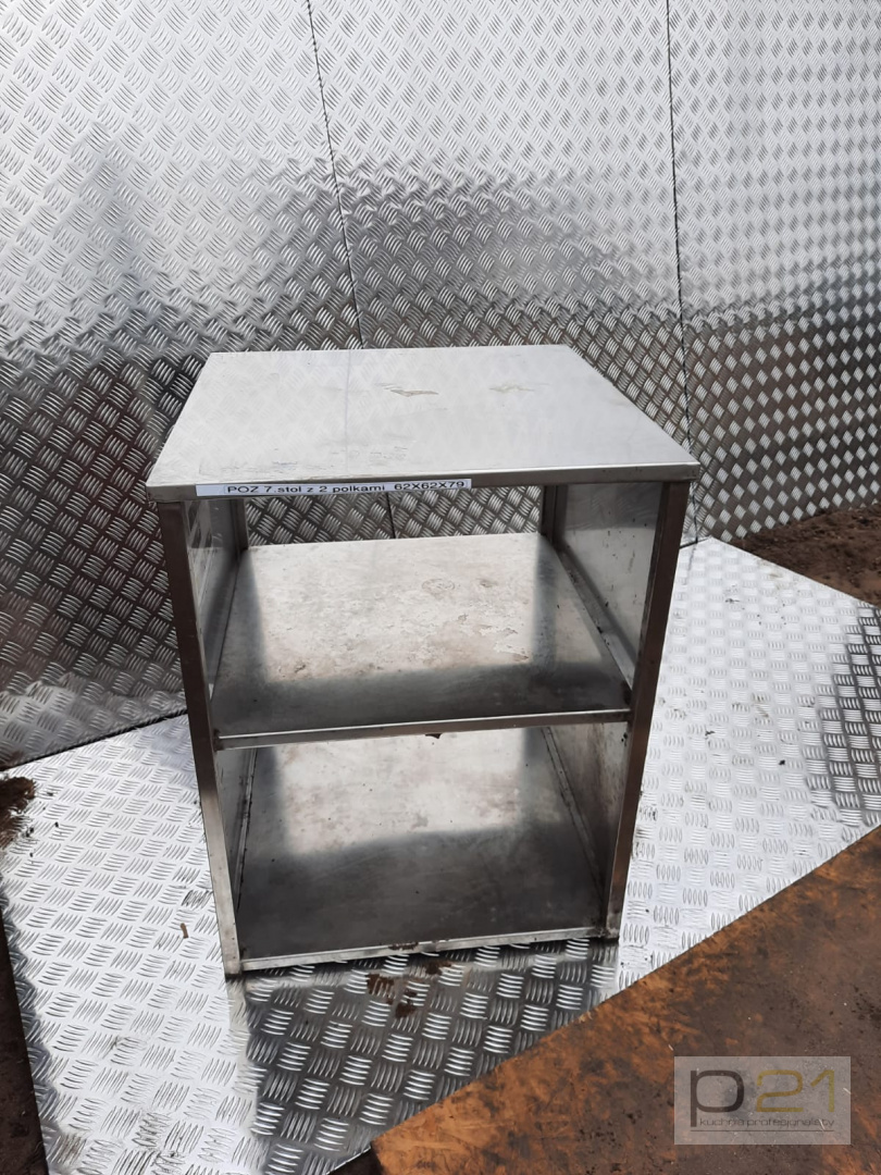 Podstawa pod zmywarkę z 2 półkami - 620x620x790 mm Podstawa pod zmywarkę z 2 półkami - 620x620x790 mm