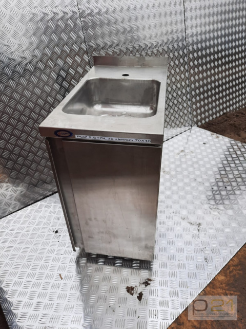 Stół ze zlewem i szafką 400x700x850 mm Stół ze zlewem i szafką 400x700x850 mm