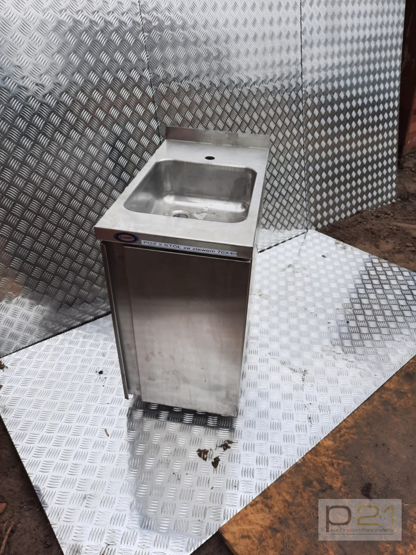 Stół ze zlewem i szafką 400x700x850 mm Stół ze zlewem i szafką 400x700x850 mm