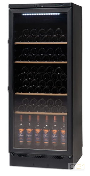 Szafa do przechowywania i ekspozycji wina, poj. 89 butelek/ 300l, Tecfrigo VKG 511 Black