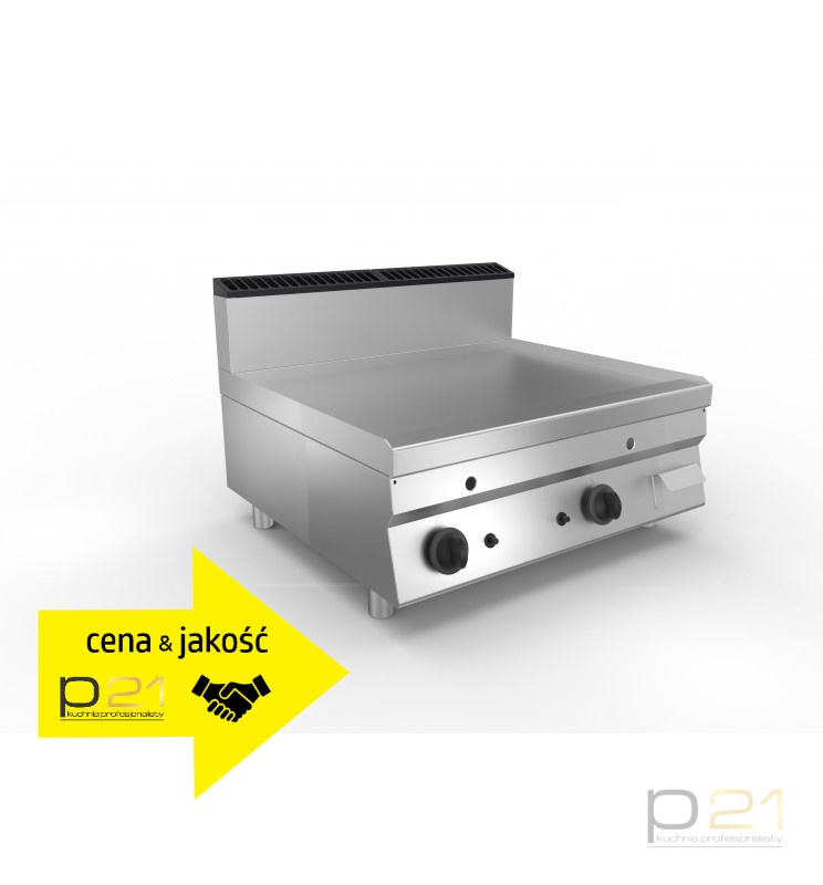 Płyta grillowa gazowa, gładka, nierdzewna, 13 kW, nastawna, 800x700, P21 Proxy70 Płyta grillowa gazowa, gładka, nierdzewna, 13 kW, nastawna, 800x700, P21 Proxy70
