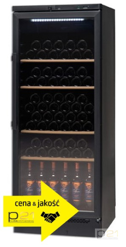 Szafa do przechowywania i ekspozycji wina, poj. 116 butelek/ 355l, Tecfrigo VKG 581 Black