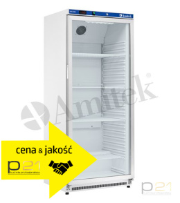 Szafa chłodnicza, lakierowana, przeszklona, 580L, AKM600RG, Amitek