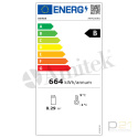Szafa chłodnicza, lakierowana, przeszklona, 140L, AKM200RG, Amitek