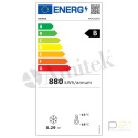 Szafa mroźnicza, lakierowana, przeszklona, 140L, AKM200FG