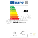 Szafa mroźnicza, nierdzewna, przeszklona, 360L, AKM400FG SS, Amitek